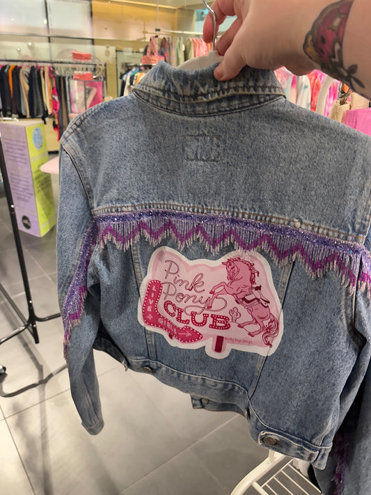 Pink Pony Club Jacket Fringed