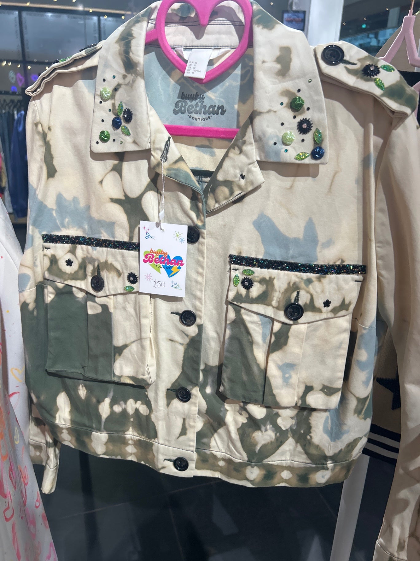 Bleached Army Jacket